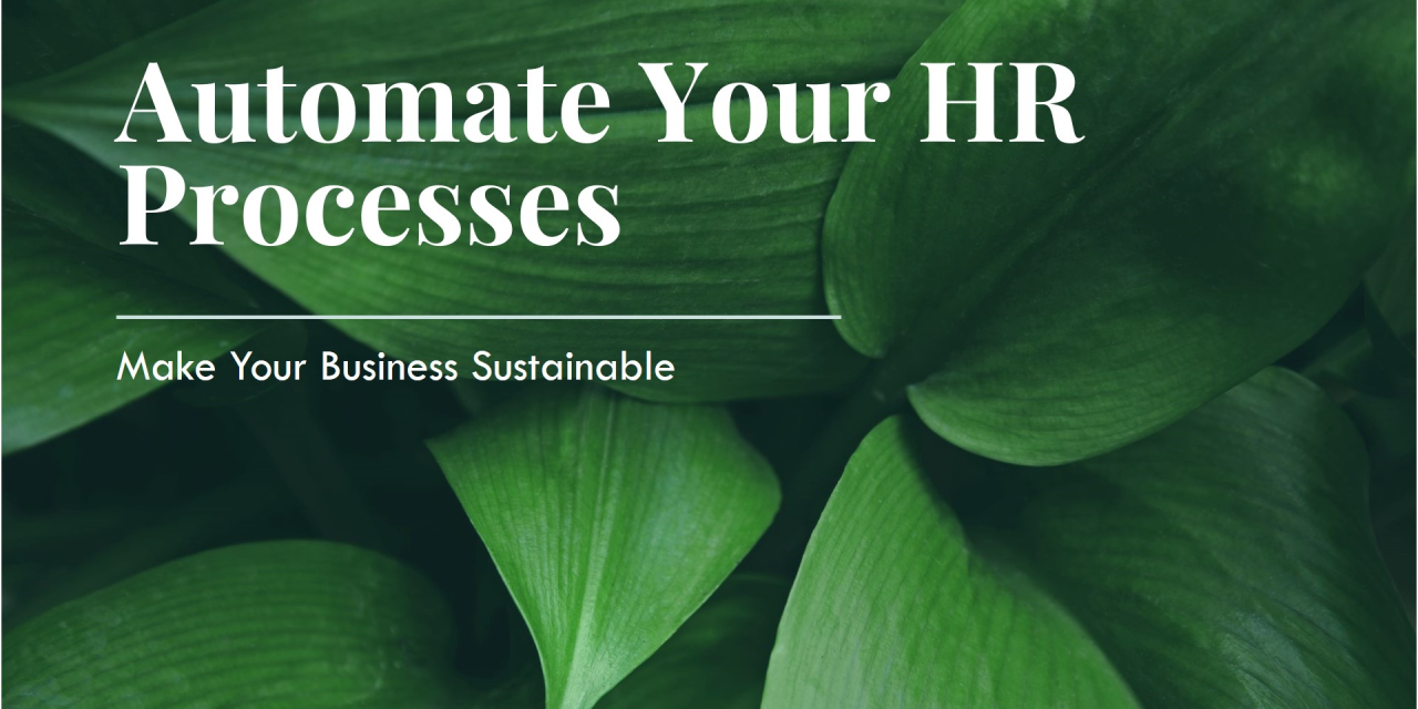 The Importance of HR Process Automation for Making Businesses Sustainable